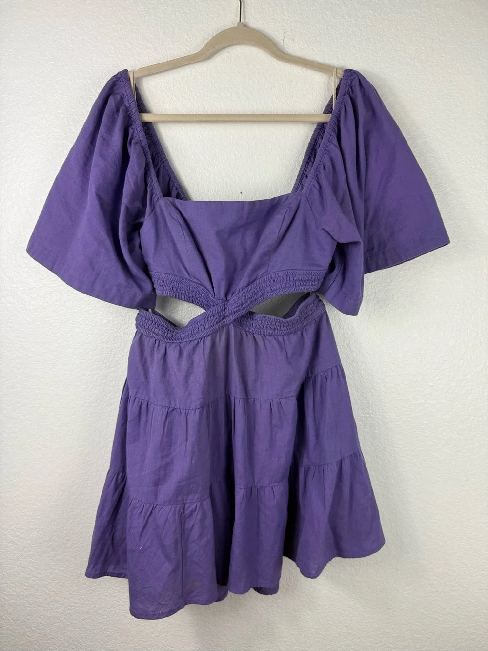FREE PEOPLE Cross of Sunlight Mini Dress size S